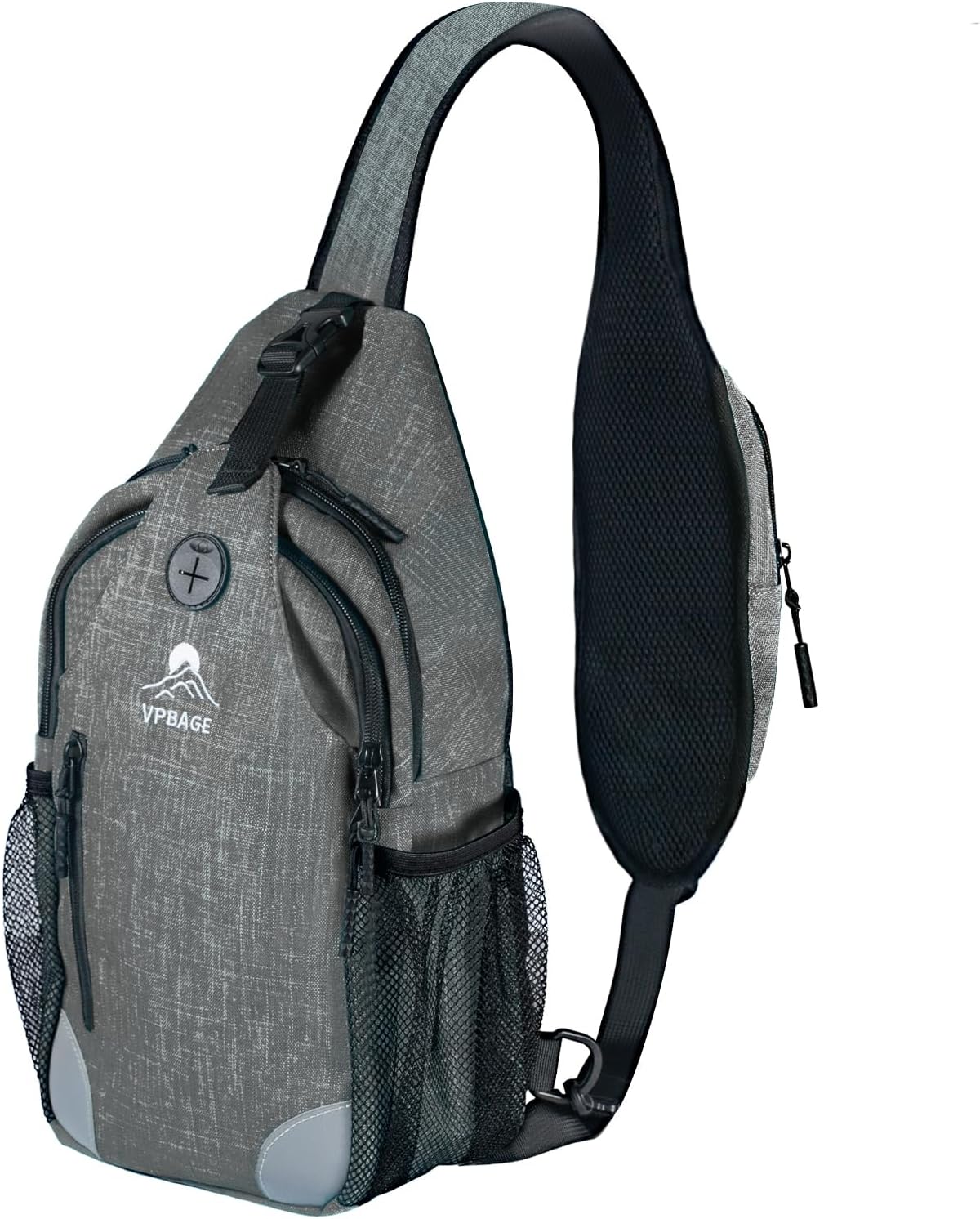 Sling Bag, Crossbody Bag for Men, Cross Body Hiking Backpack, Travel Daypack, Chest Pack with Chest Phone Holder