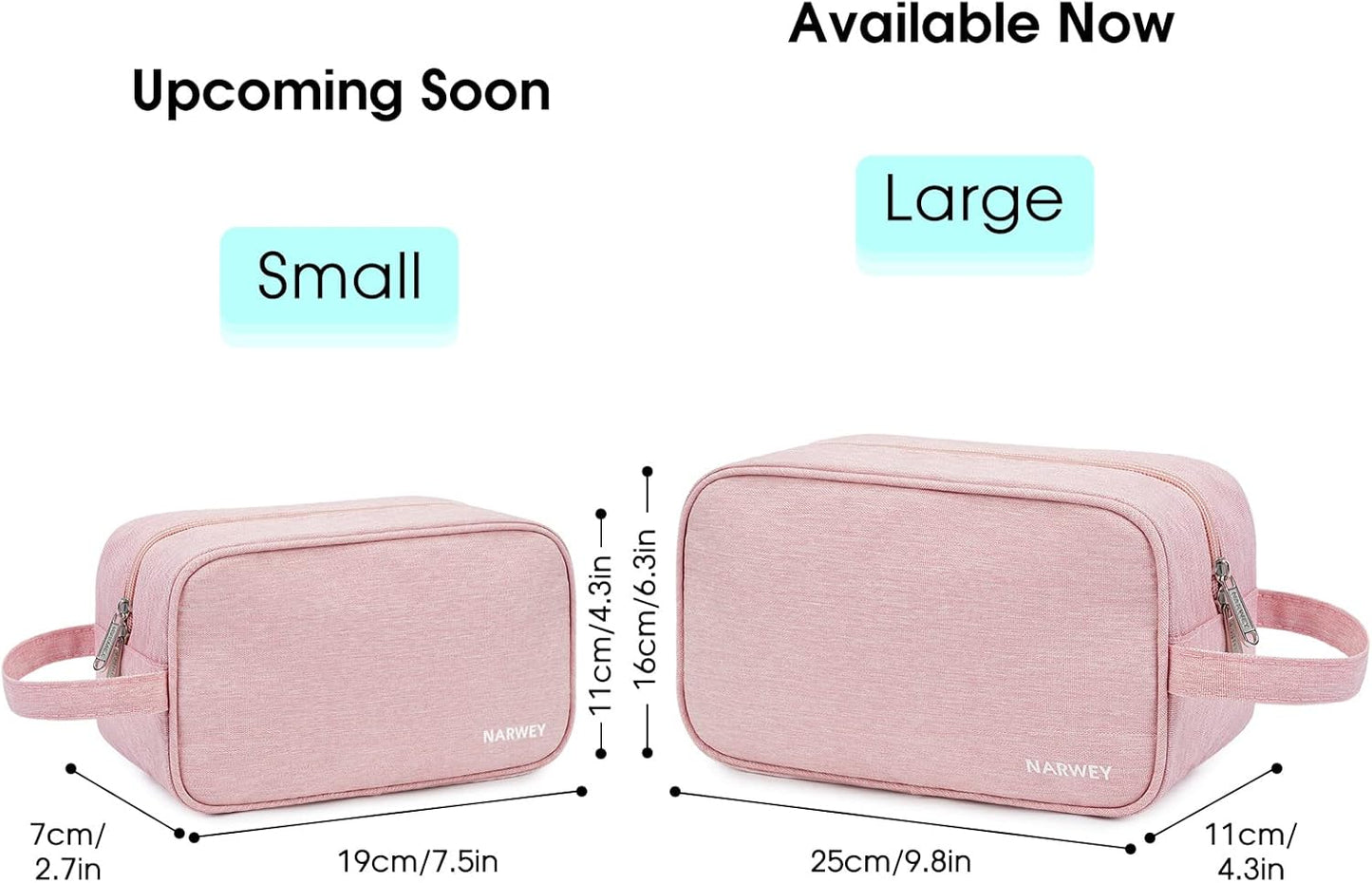 Narwey Travel Toiletry Bag for Women Traveling Dopp Kit Men Travel Bag for Toiletries Cosmetic Bag