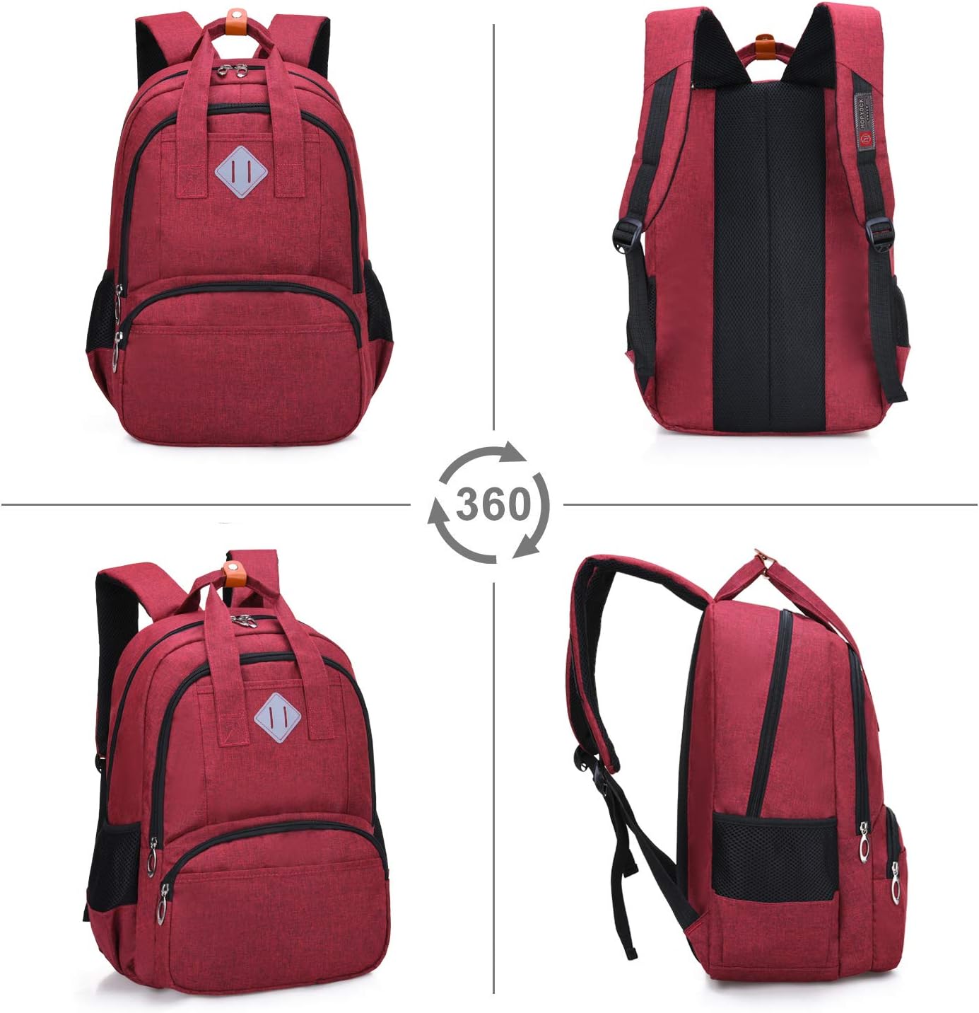 HOPYOCK-Kids Backpacks for Boys and Girls,Multi-Pocket Elementary and Middle School Backpack with Reflective Design,School Bags Fit for 6-18 Years Old