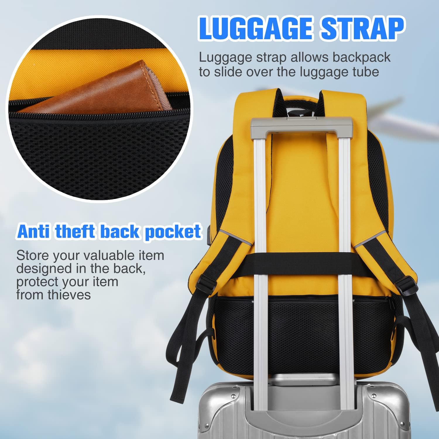 Paude Backpack for School, Laptop, Teens 15.6 Inch College Backpack for University, Business, Work