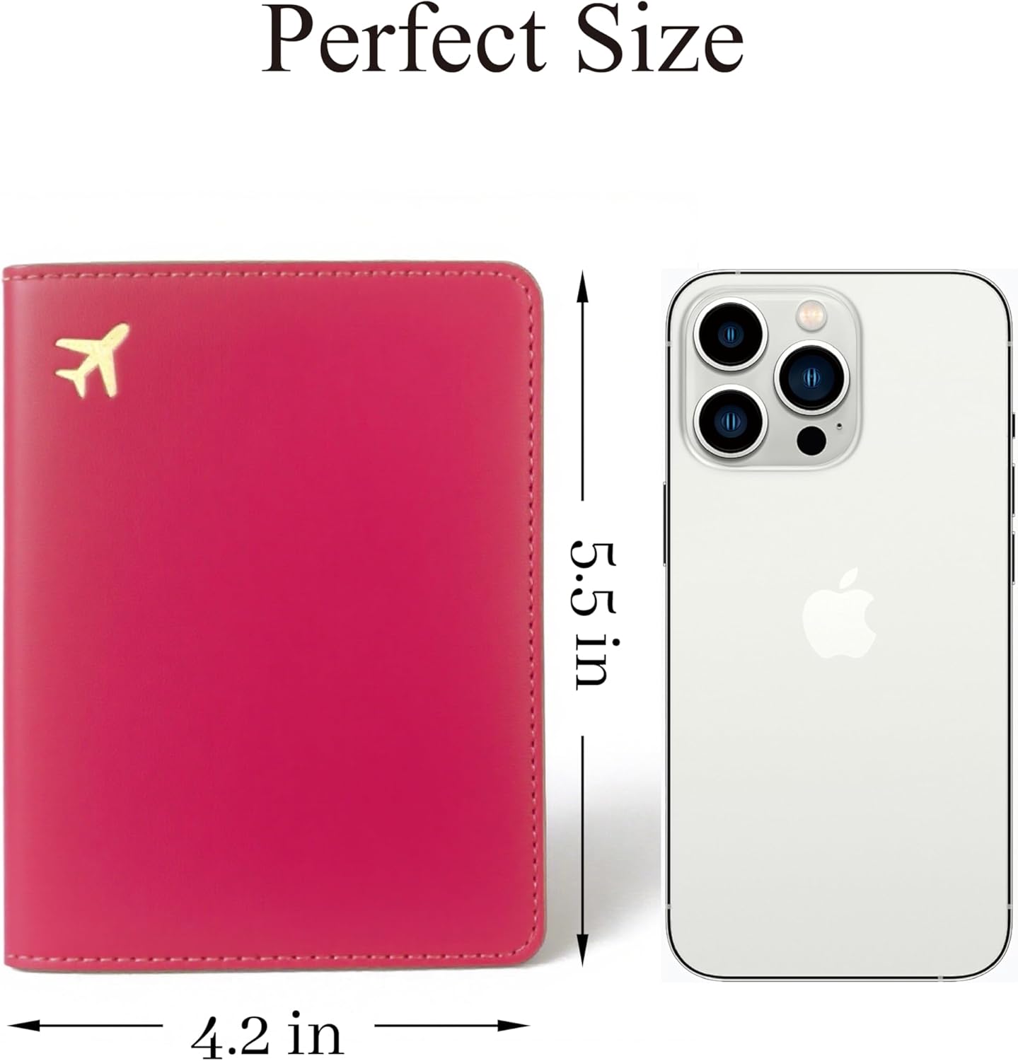 PU Leather Passport Holder Covers Case, Waterproof Rfid Blocking Travel Wallet Passport