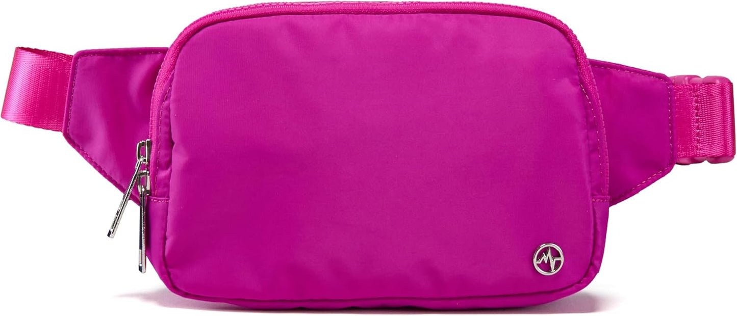 Pander Belt Bag Large 2L, Nylon Fanny Pack Purse for Women and Men with Adjustable Strap