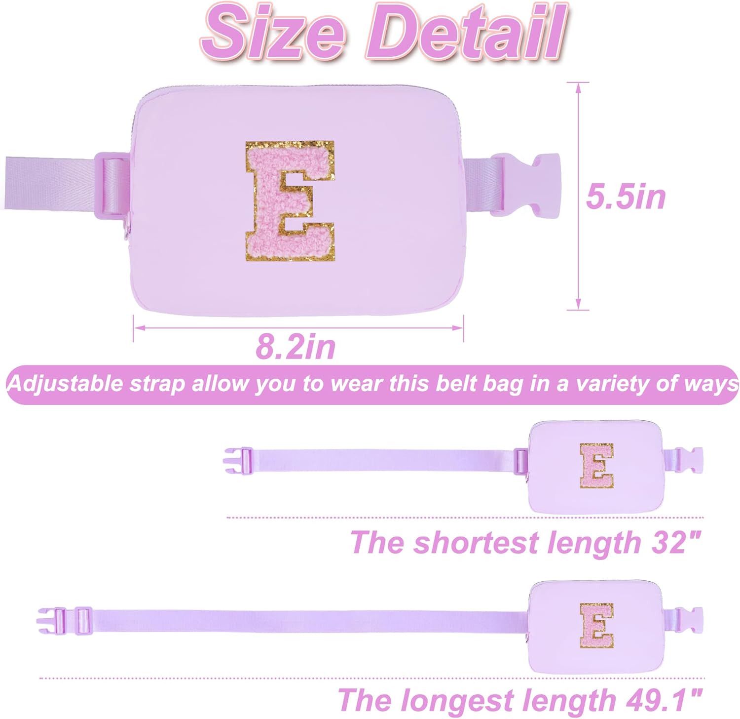 Birthday Gifts for 6 7 8 9 10 11 12 13 Year Old Girls,Fanny Pack Belt Bag Crossbody Bags for Women