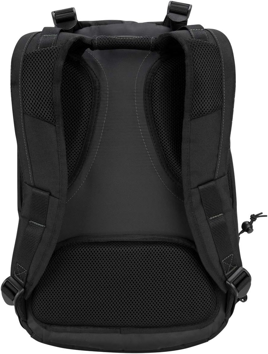 Targus Spruce EcoSmart Travel Laptop Backpack for 15.6 inch Laptops, TSA-Friendly Carry On Backpack Laptop Bag for Work and Travel, Black (TBB013US)
