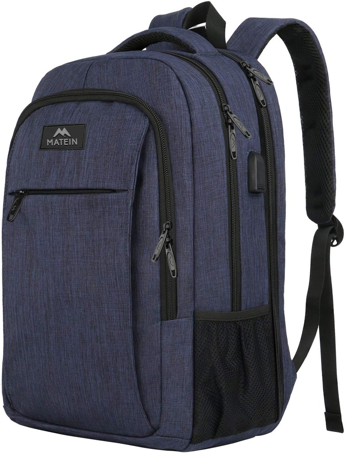 MATEIN Large College Backpack, Sturdy Computer Backpack with USB Charging Port Fits 17 inch