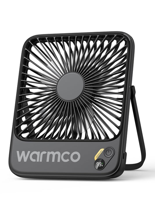 Warmco D3 10000mAh Portable Travel Fan 7-inch, Up to 24H Runtime