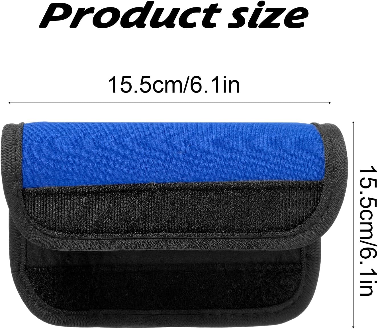 Suitcase Handle Wraps, 6 Pack Neoprene Handle Wraps, Bright Luggage Identifiers Travel Accessories for Airplane Suitcase, Travel Bags, Shopping Carts (Red, Green, Blue, Magenta, Orange, Purple)