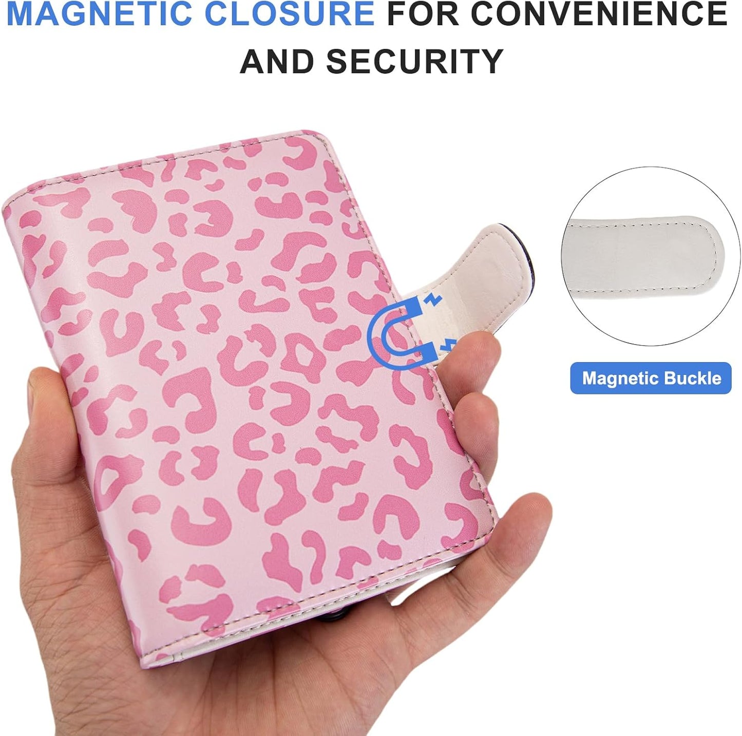 Passport Holder for Travel Essentials, RFID Blocking Passport Wallet Cover with Magnetic Closure