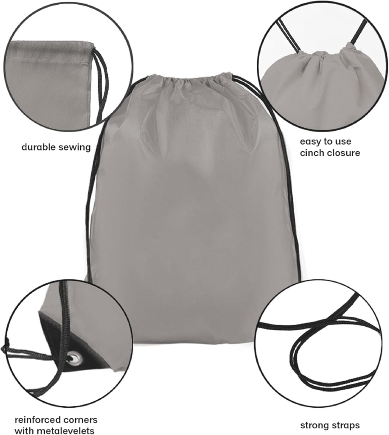 Drawstring Backpack Bulk 24Pcs Draw String Backpack Bags DIY Gym Sports Traveling Yoga Cinch Bag