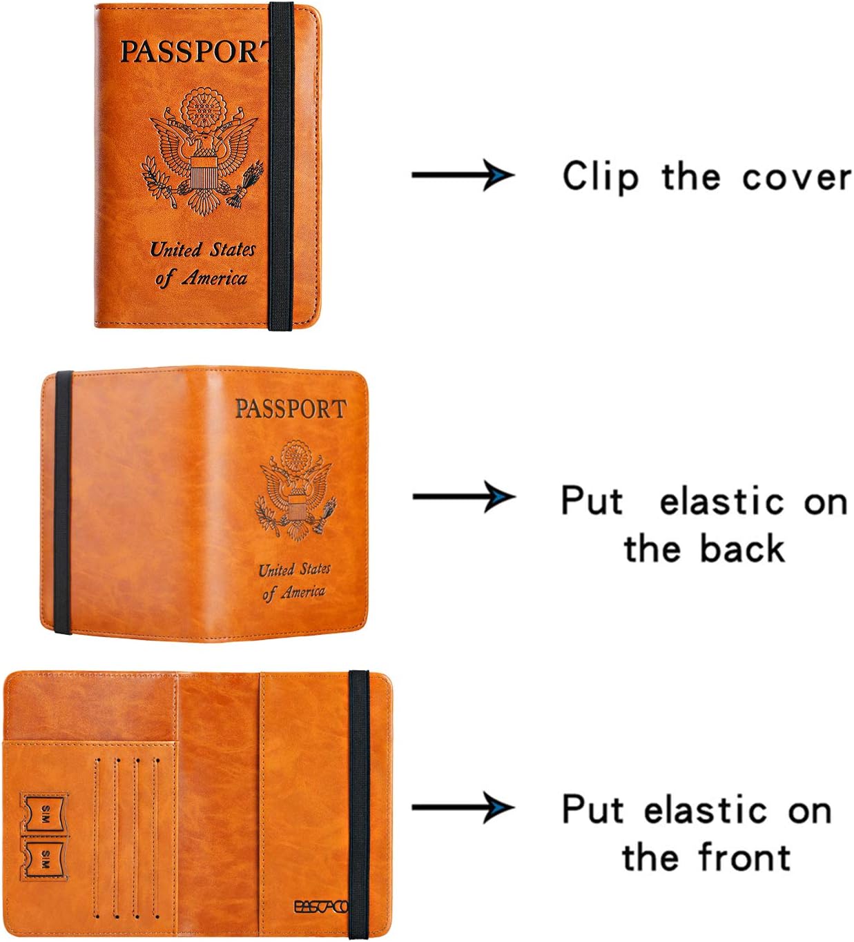 Passport Holder Cover Wallet Travel Essentials RFID Blocking Leather Card Case International Must