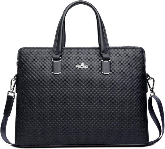 FSD.WG]Business Bag Leather Briefcase Shoulder Laptop Business Bag for Men