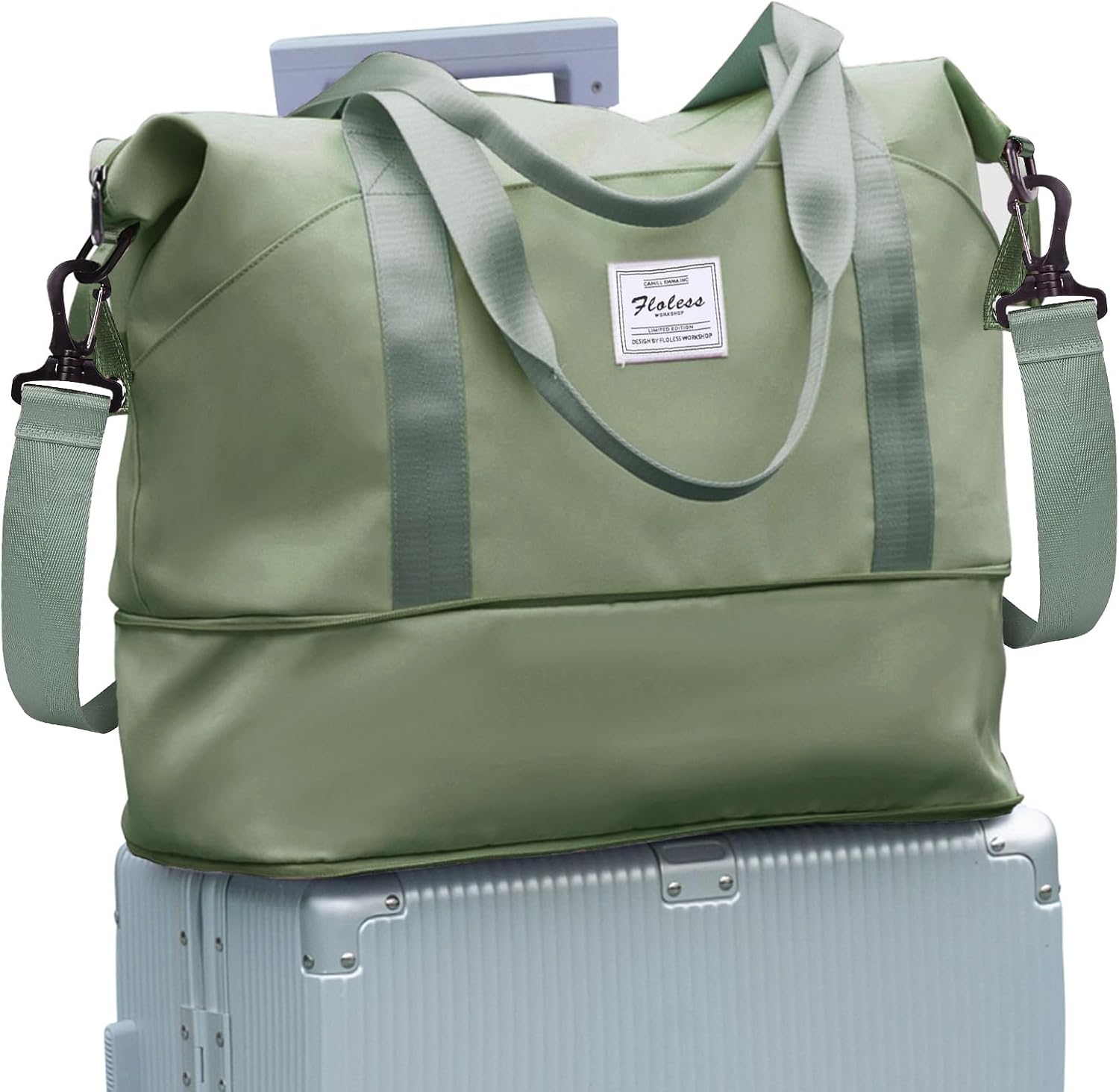 Travel Duffel Bag, Sports Tote Gym Bag, Shoulder Weekender Overnight Bag for Women