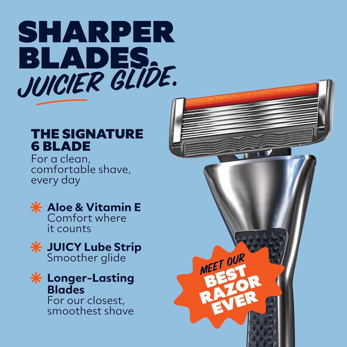 Dollar Shave Club | The VIP Shave Set | 4 Extra Close Refill Cartridges, 1 Heavy Metal Handle, 1 Shave Butter 3 ounce, 1 Razor Cover, Razors for Men