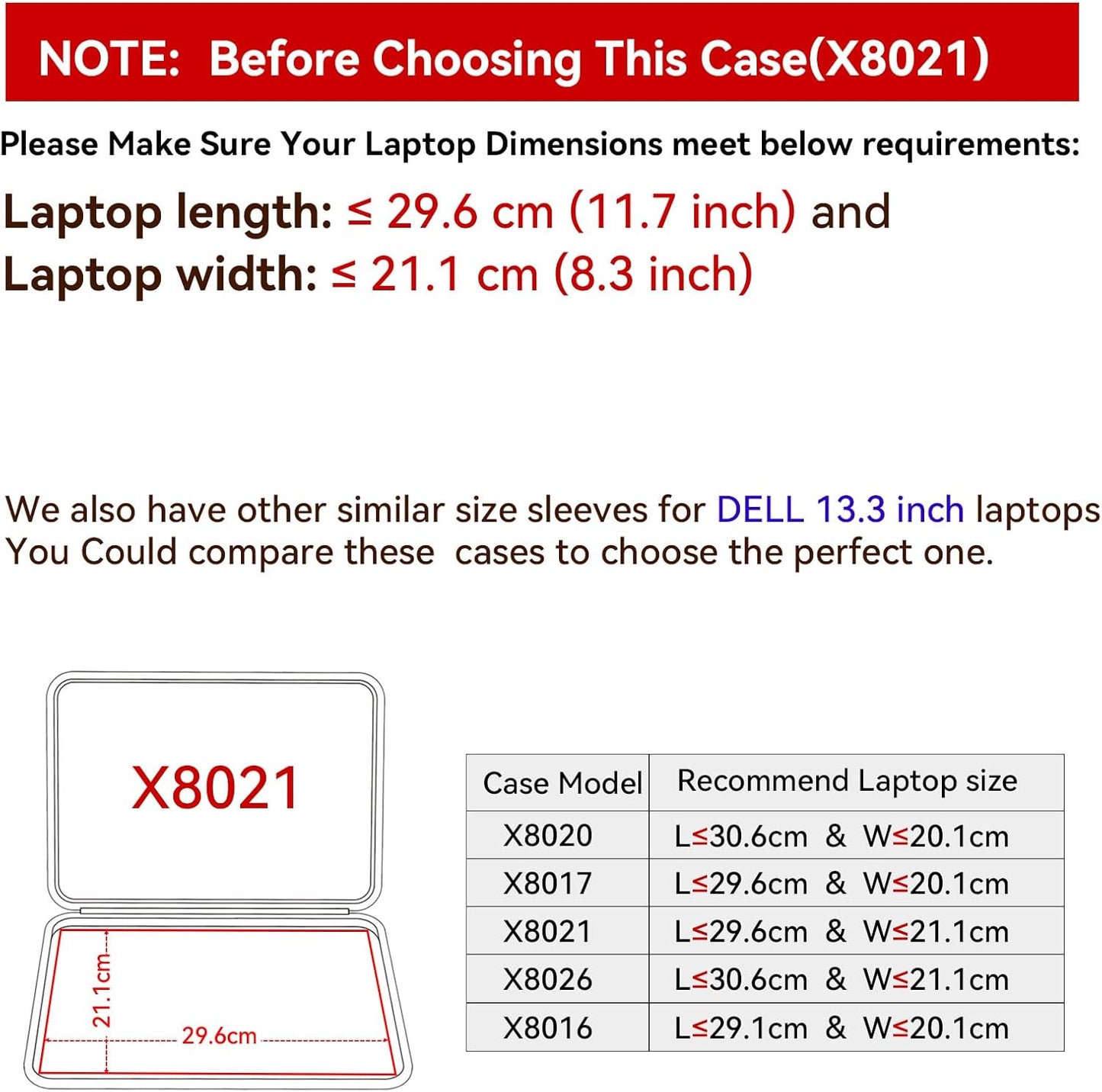 Smatree Hard EVA Protective Sleeve Case Compatible for 13.3 inch DELL Pro 13 Plus PB13250 or 2-in-1, for DELL Latitude 9330/7340 2-in-1 Laptop Notebook Bag (X8021)
