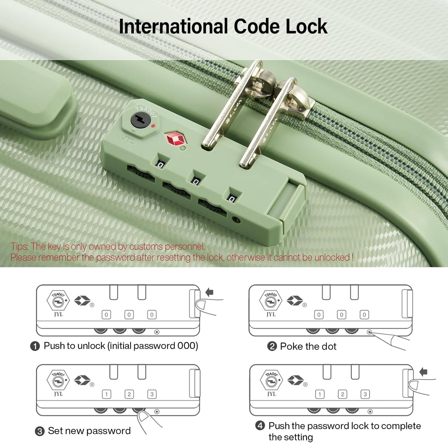 Hanke Hardshell Luggage Sets 2 Piece Extra Large Suitcases with Lock,28 Inch Luggage with Spinner Wheels, Travel Suitcase for Women Men 20 29Inch,Bamboo Green