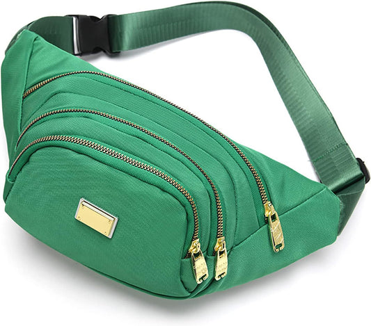 DAITET Crossbody Fanny Pack for Men&Women,Large Waist Bag & Hip Bum Bag with Adjustable Strap for Outdoors Workout Traveling Casual Running Hiking Cycling