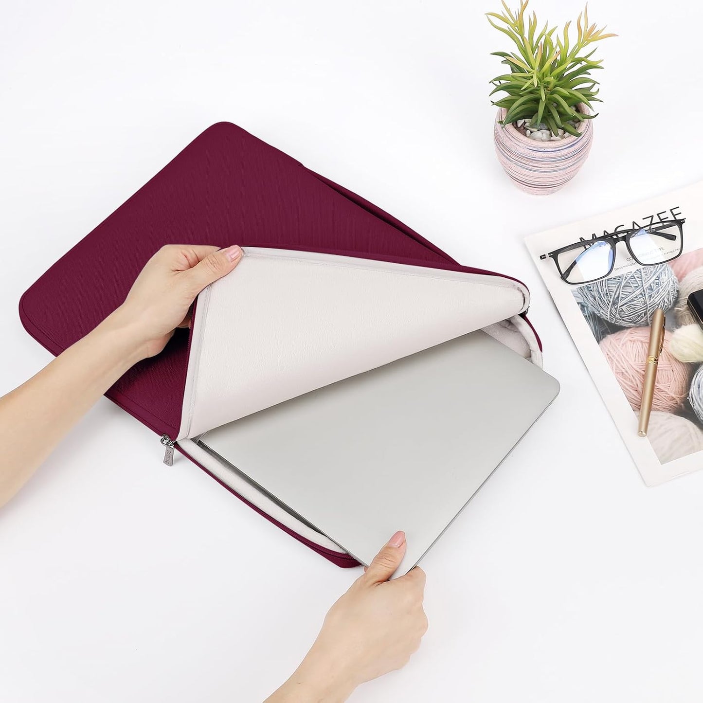 DOMISO Laptop Case Laptop Sleeve Cover for 14 inch MacBook Pro M4/M3/M2/M1 Pro/Max, Compatible with