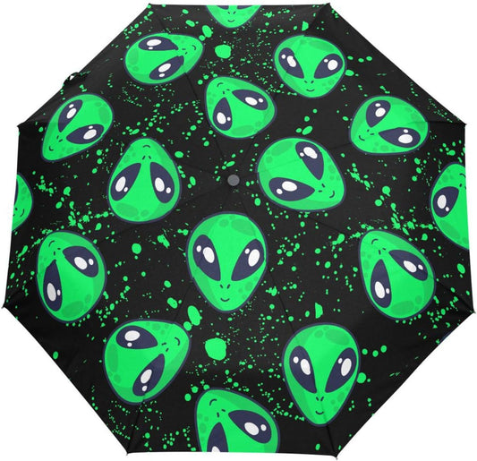 Automatic Umbrella One Touch Auto Open and Close Button Compact Travel Umbrella for Women Men Kid