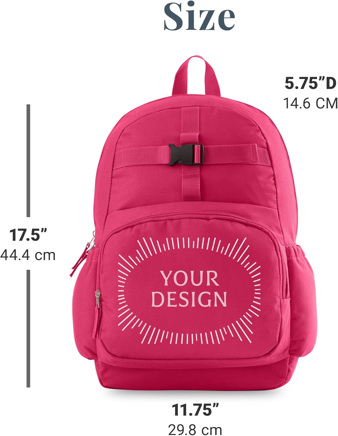 Let's Make Memories Personalized Kids Backpack - Backpack for School - For Animal Lovers - Back to School - Bookbag - Matching Lunchbox/Water Bottle Sold Separately - Pink - Dinosaur