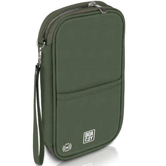 BOACAY Travel Document Organizer with RFID, Family Passport Holder, Wallet for Women & Men