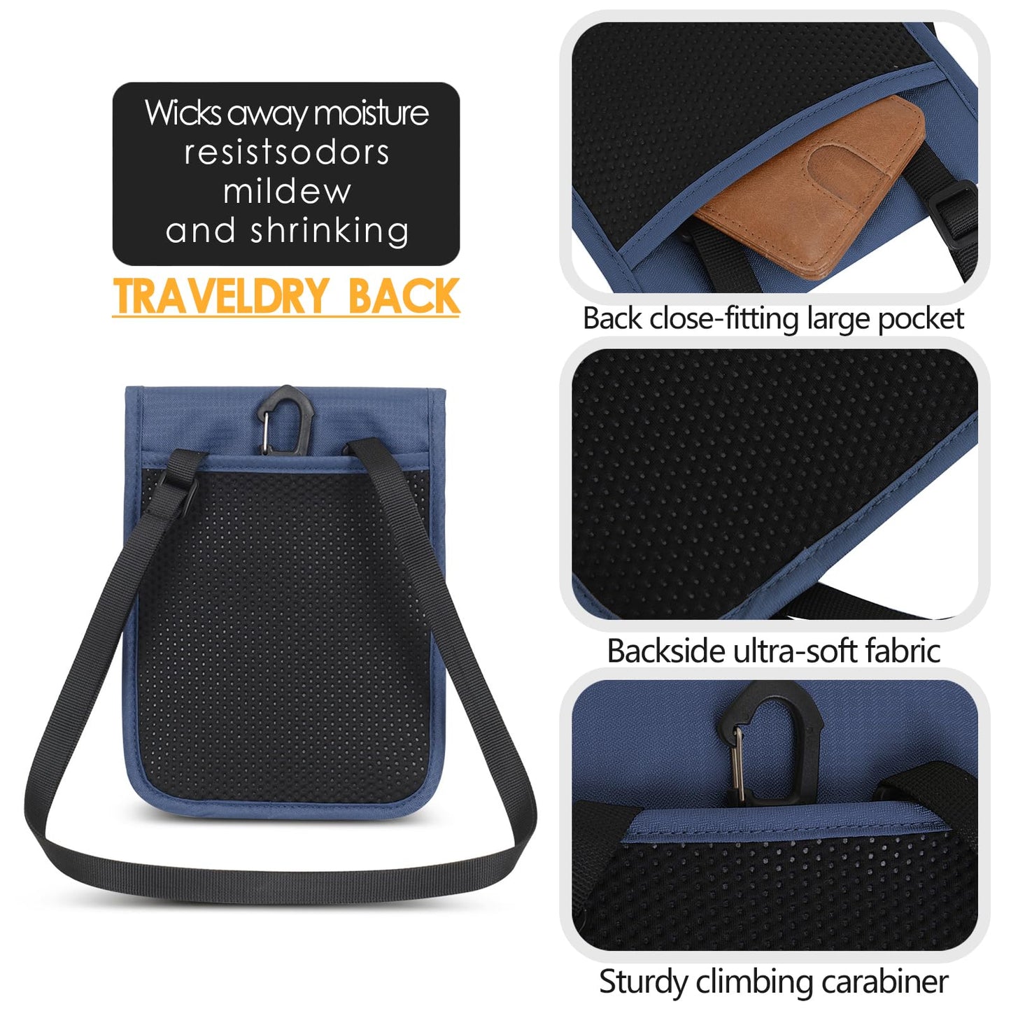 Travel Neck Wallet RFID Blocking – Hidden Passport Holder & Anti-Theft Money Pouch for Men & Women