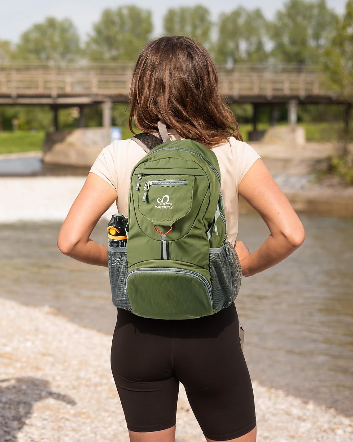 WATERFLY Small Lightweight Packable Backpack: 20l Ultra Light Foldable Travel Hiking Camping