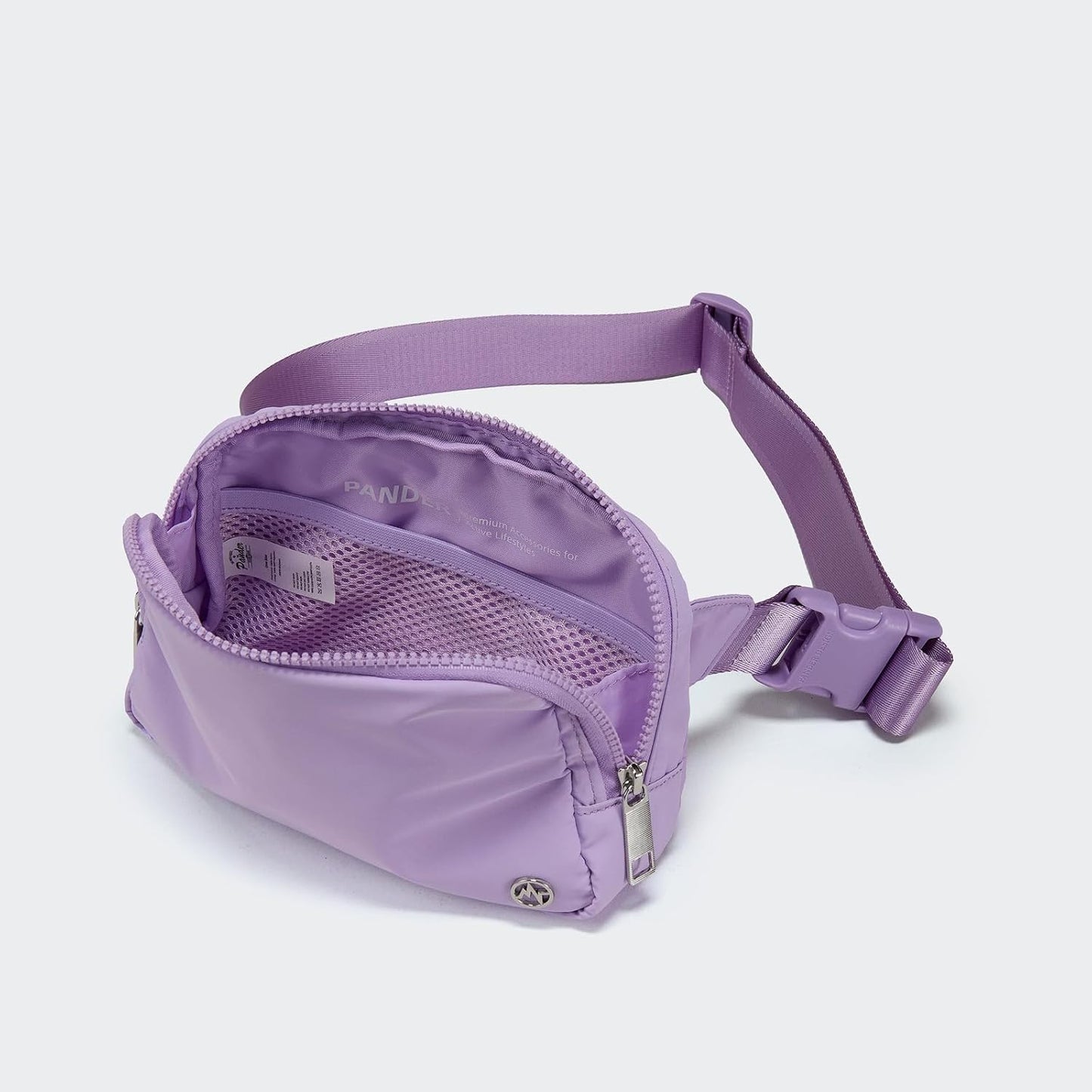 Pander Belt Bag Large 2L, Nylon Fanny Pack Purse for Women and Men with Adjustable Strap