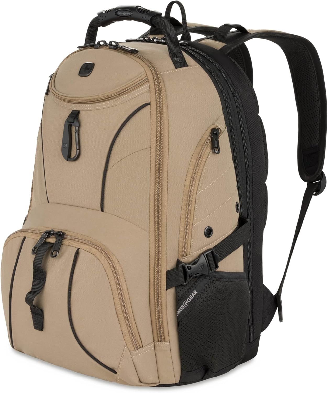 SwissGear 1900 Scansmart TSA 17 Laptop Backpack, Pastel Brown, 19-Inch