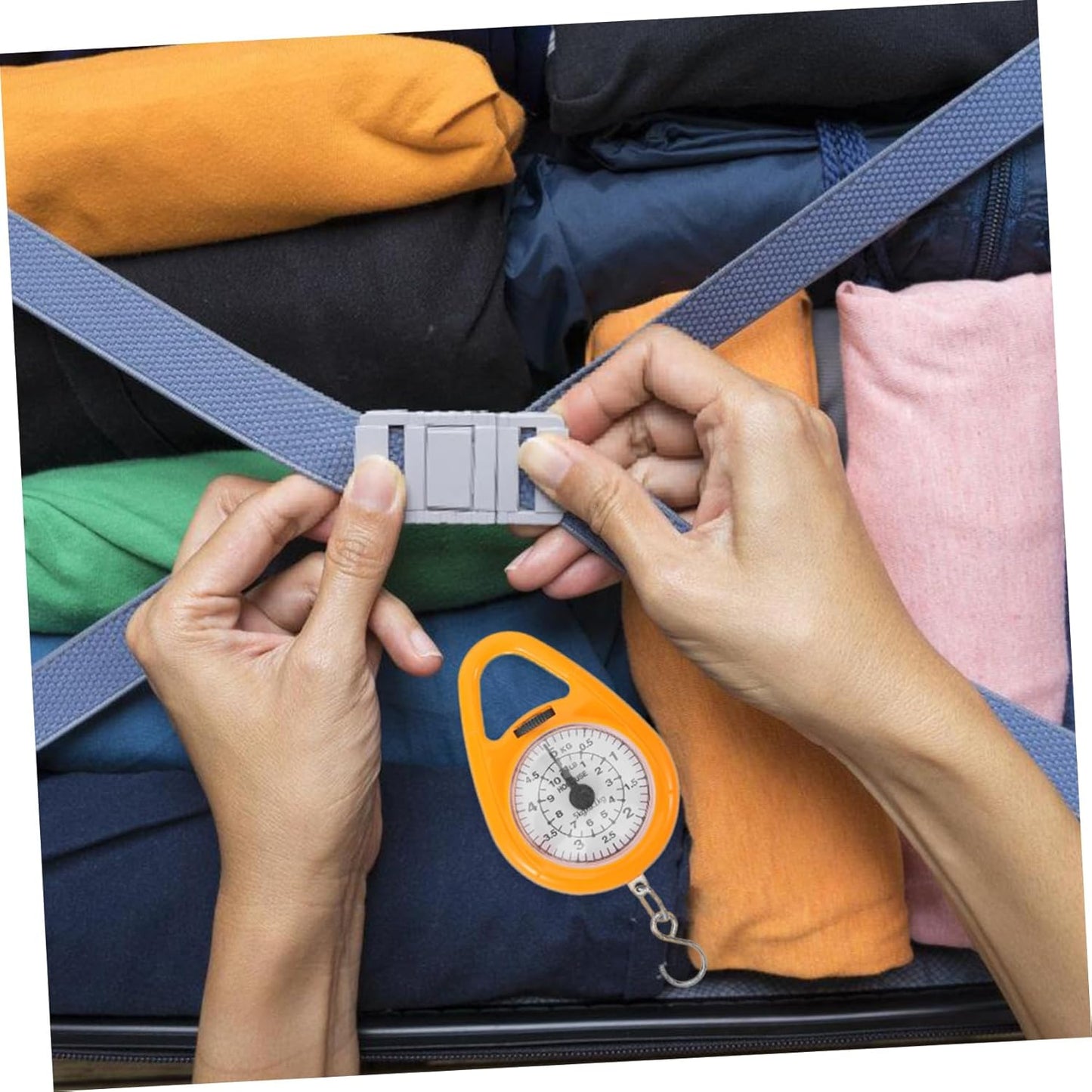 5pcs Digital Hang Scale Luggage Weight Scale Compact Portable Hook for Travel and Home Use