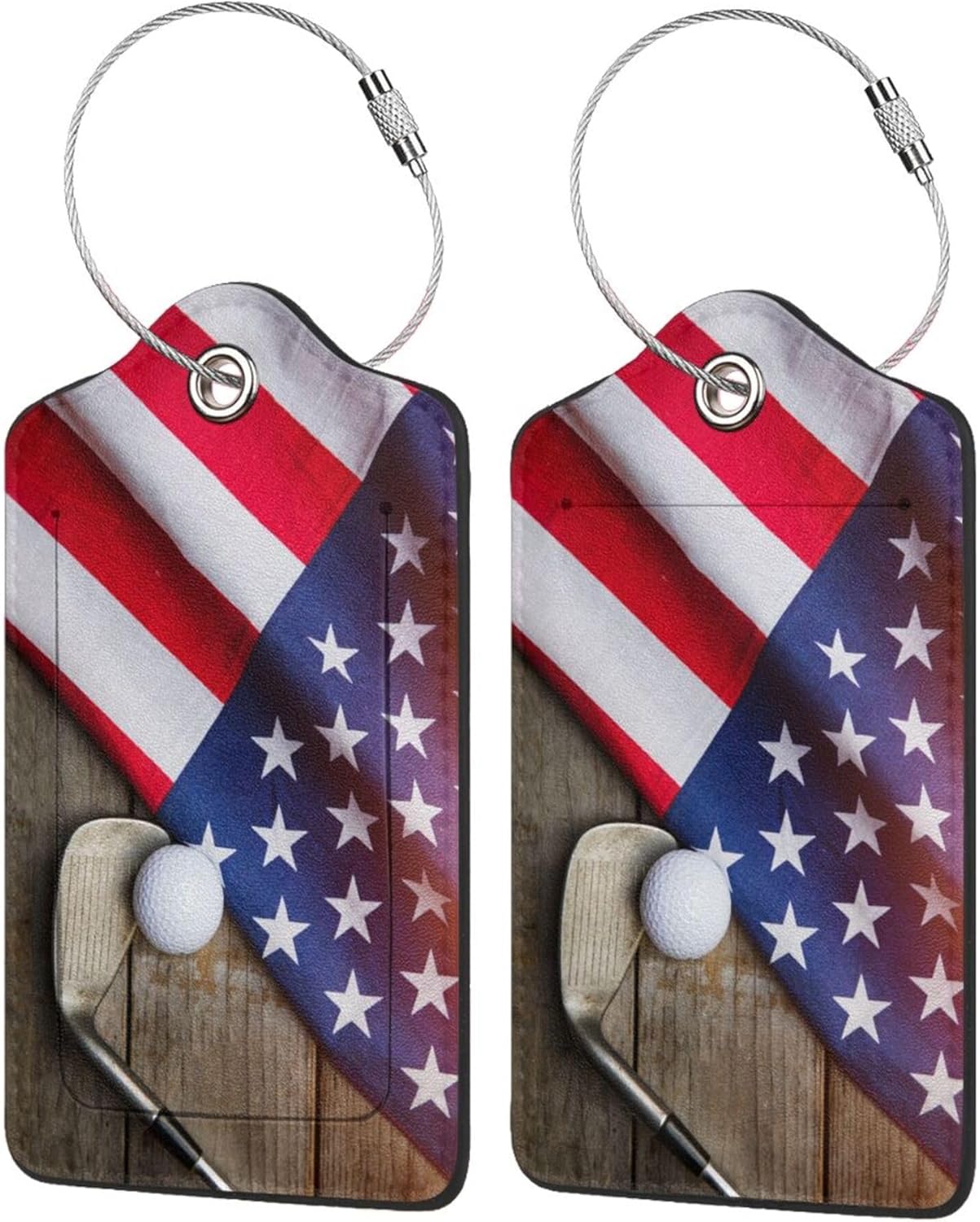 Golf Ball Luggage Tags for Suitcases Leather Carnival Cruise Luggage Tags Privacy Cover Baggage Tag