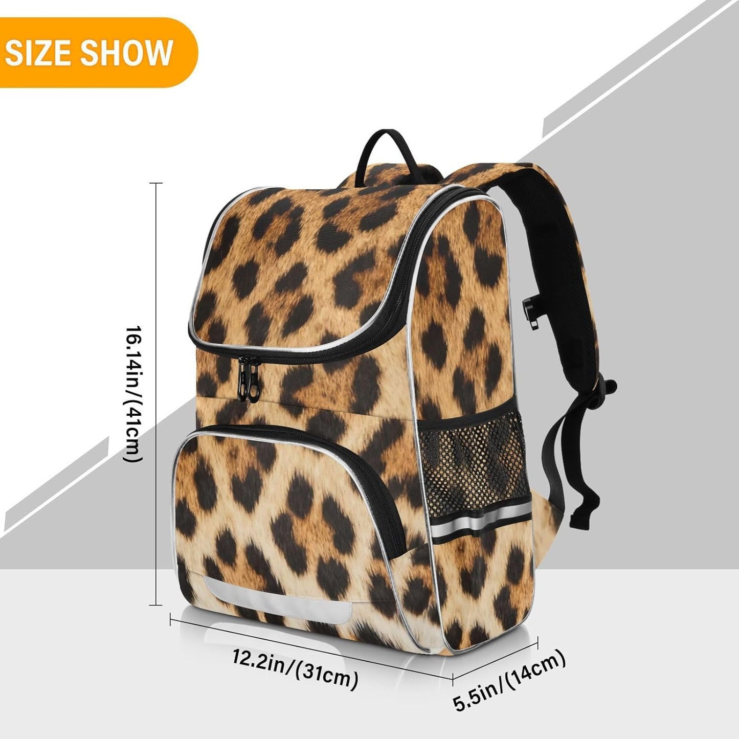 Leopard Print Cute Backpack For Girls Kids Backpack Boys Teen School Bag Bookbag Travel Daypacks