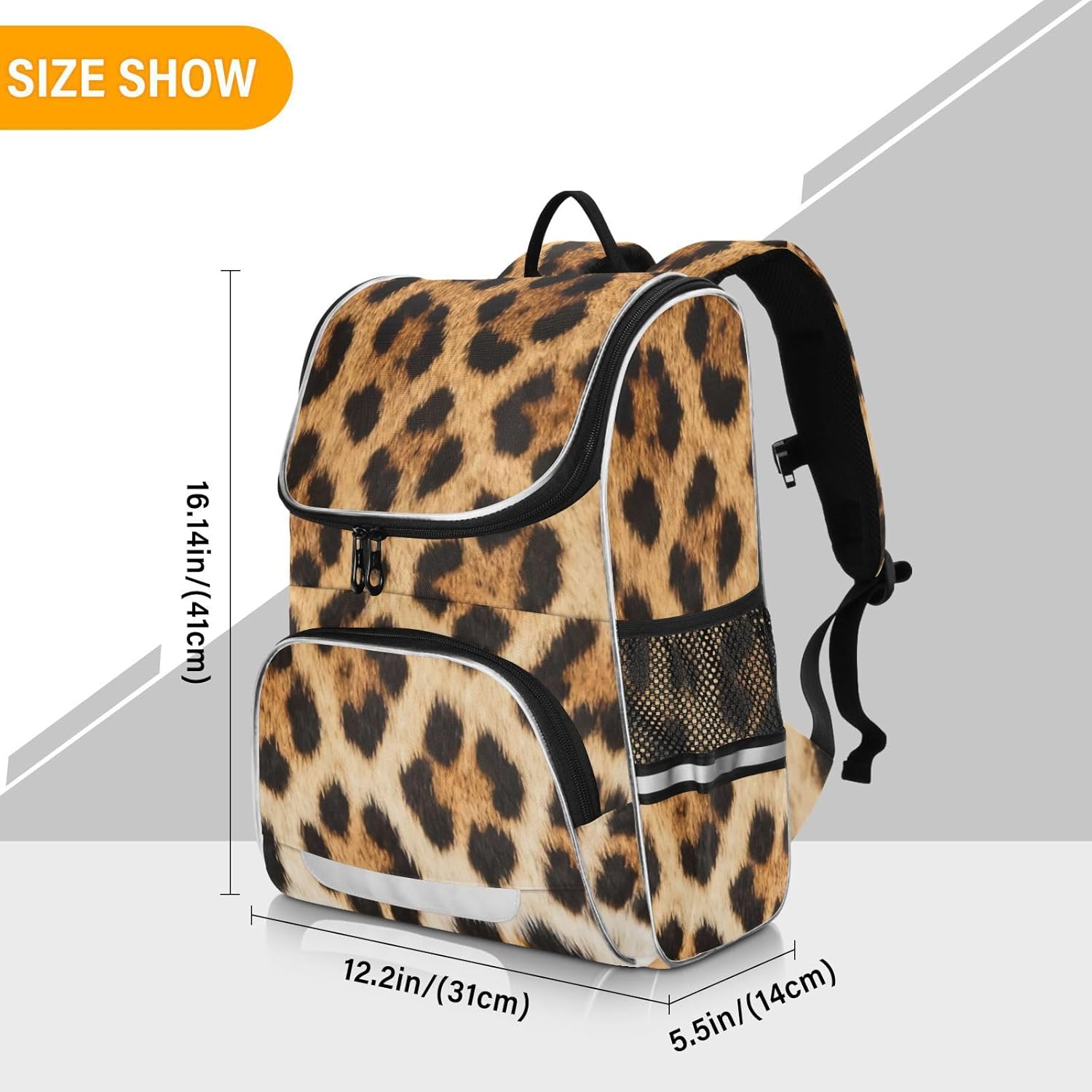 Leopard Print Cute Backpack For Girls Kids Backpack Boys Teen School Bag Bookbag Travel Daypacks
