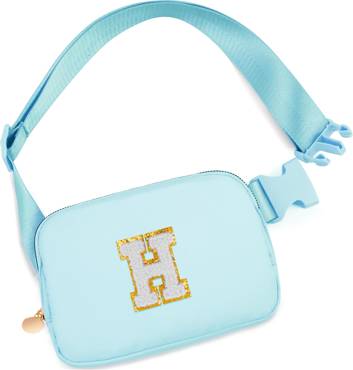 Birthday Gifts for 4 5 6 7 8 9 10 11 12 Year Old Girls,Gifts for Teens Kids Daughter Sister Her,Fanny Pack Belt Bag Crossbody Bags Cute Stuff for Girls Women Teen | Initial White H,Blue Bag