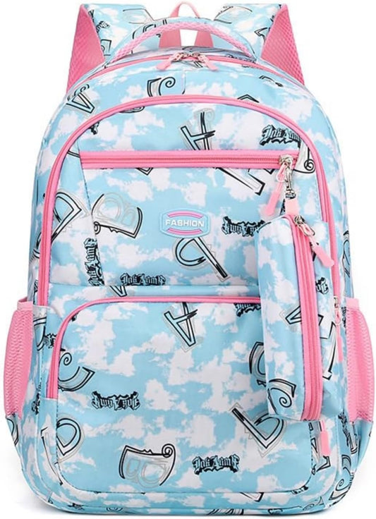 Kid Backpack for Girls Boys Bookbag Elementary Middle School Backpacks Kids School Bag Travel Back Pack(Blue)