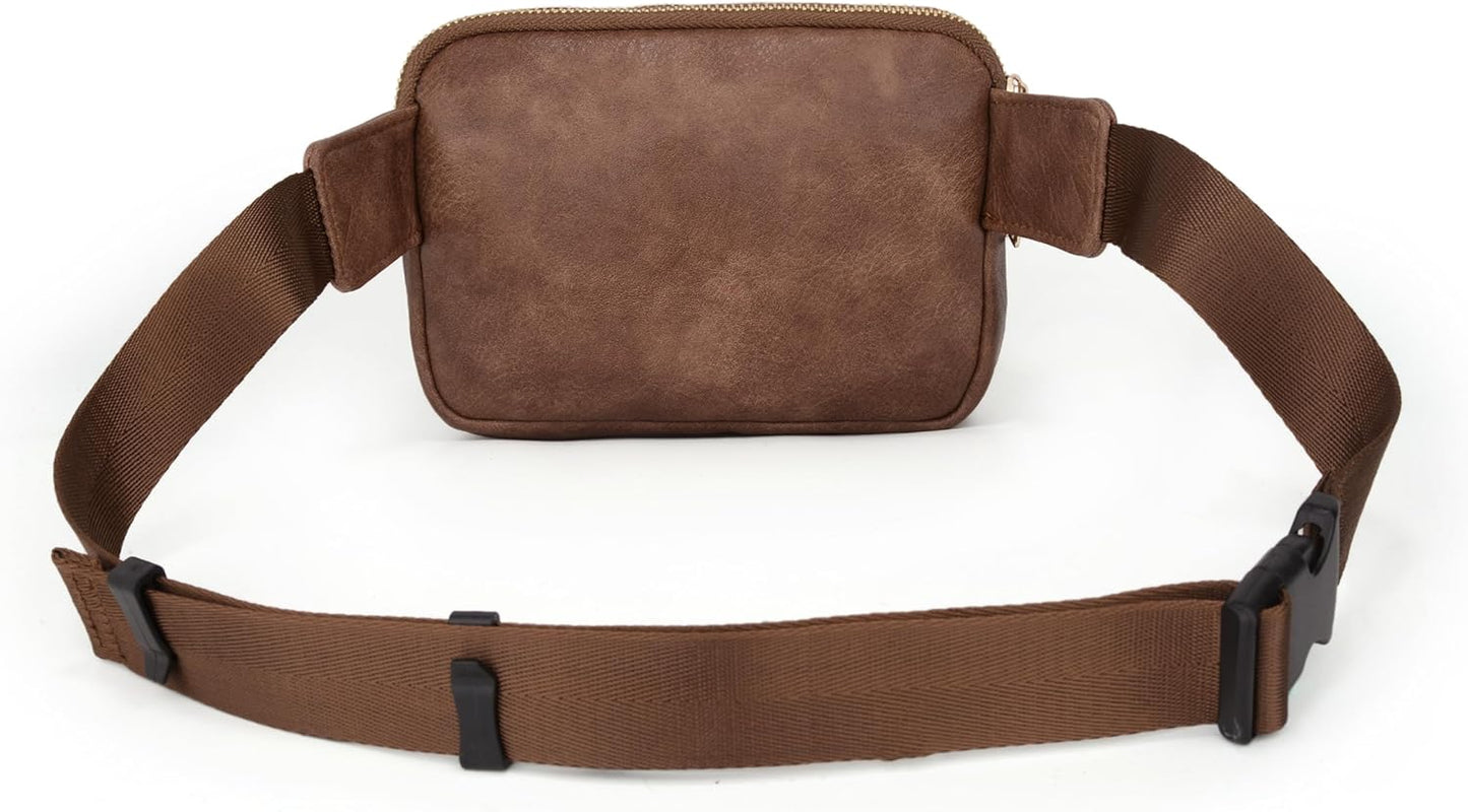 UTO Fanny Pack for Women Crossbody Trendy Fashion Belt Purse Chest Waist Hip Bumbag for Outdoor Shopping Travel Hiking