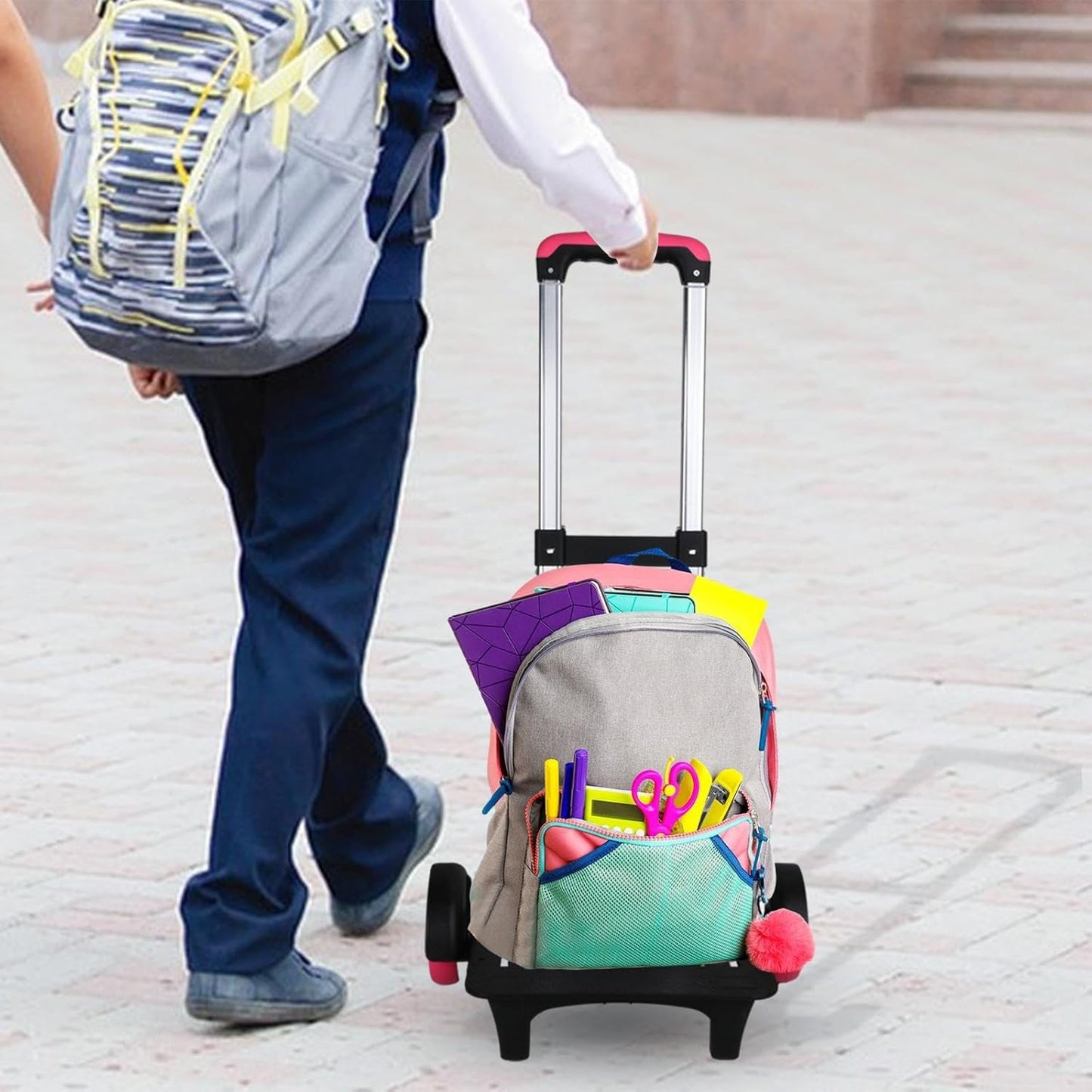 Generic Wheeled Cart for Backpack And School Supplies, Women