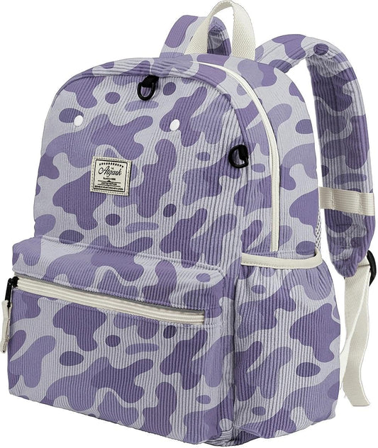 Corduroy Kids Backpack for Girls 6-10: Girls Backpacks for Elementary Kindergarten 15” H Fit Folder