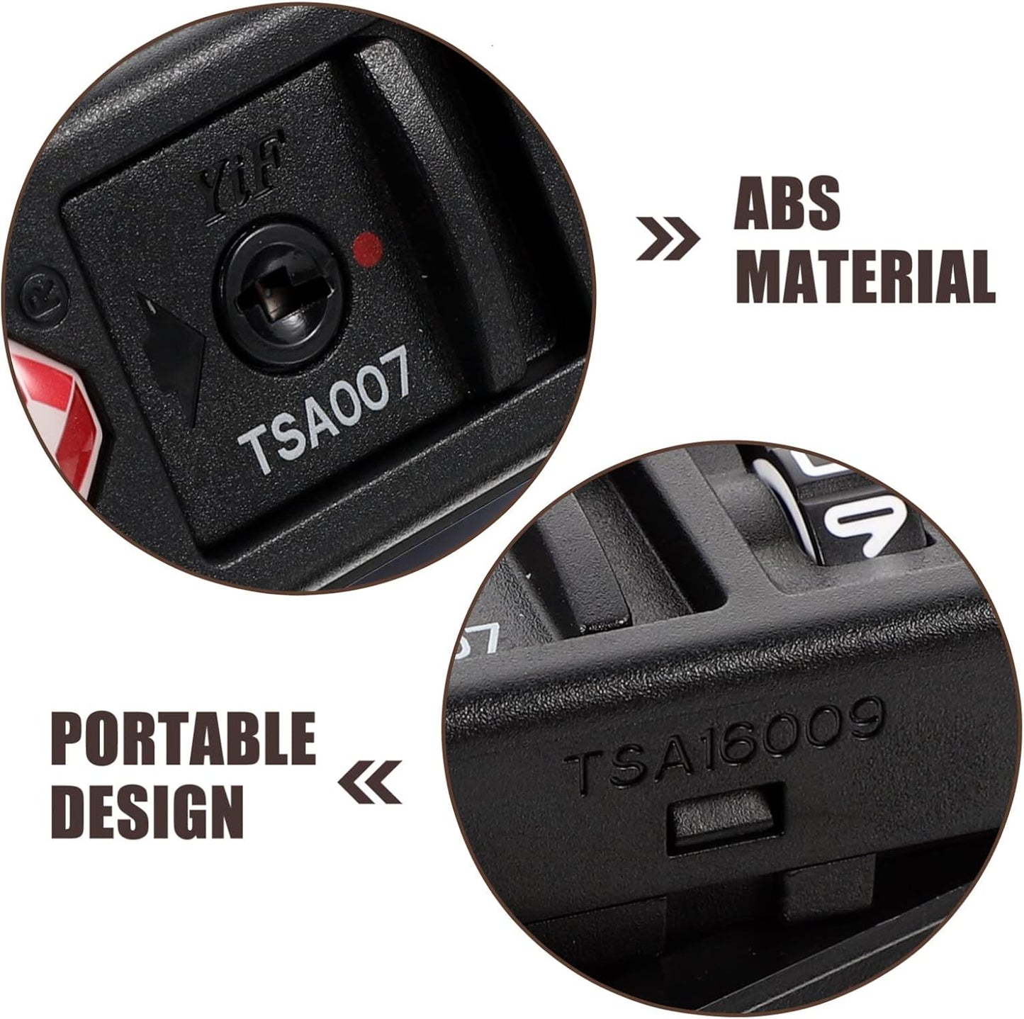 iplusmile 2 Pack Portable TSA Security Lock Customs Code Luggage Toolbox Bag Travel Lock Password Combination Lock Zipper Fixed Locks 3 Digit for Travel Backpack