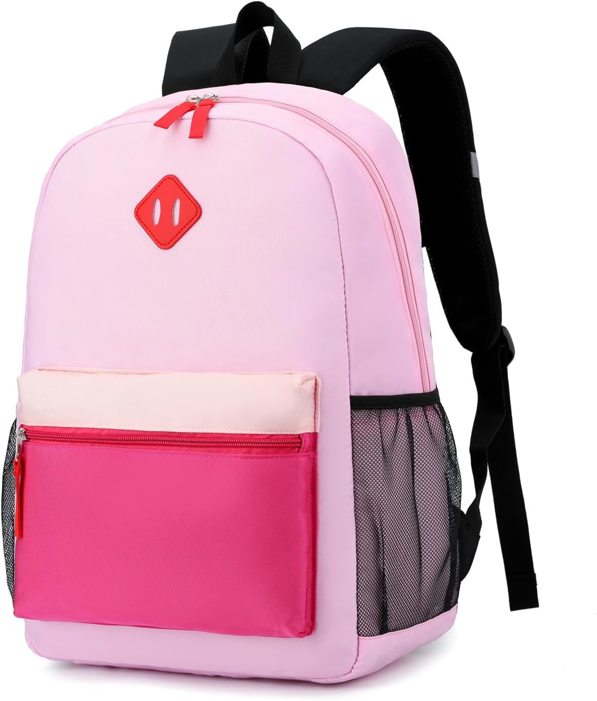 Toddler Backpack, Preschool Backpack for Kids Boys and Girls Kindergarten Preschool Bookbag with Chest Buckle 3-6Years (Purple Pink, Medium-15inch)
