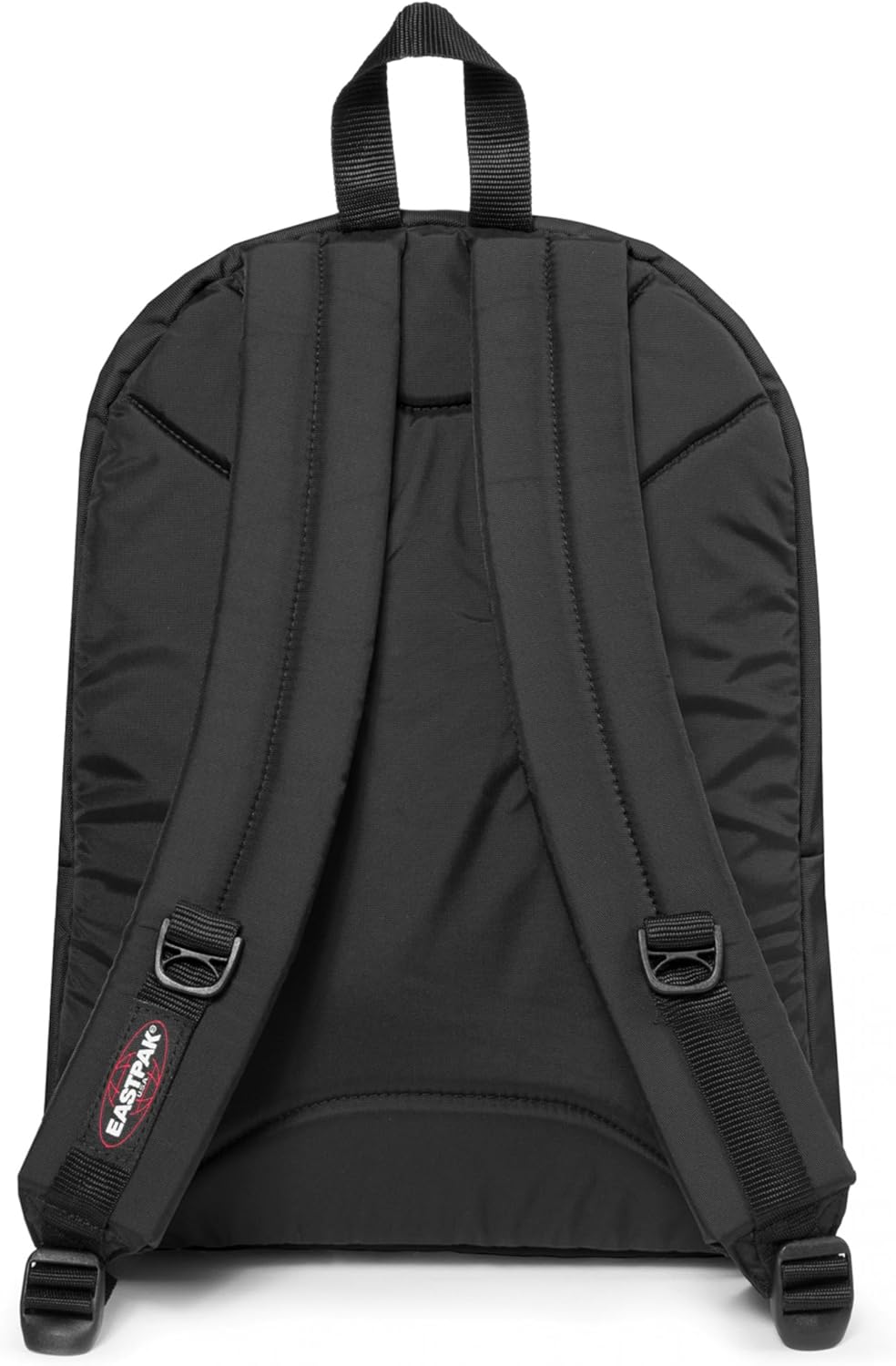 EASTPAK Pinnacle – 38L Everyday Backpack with Dual Compartments, Organizer Front Pocket, Quilted Back Panel & Shaped Shoulder Straps, Black