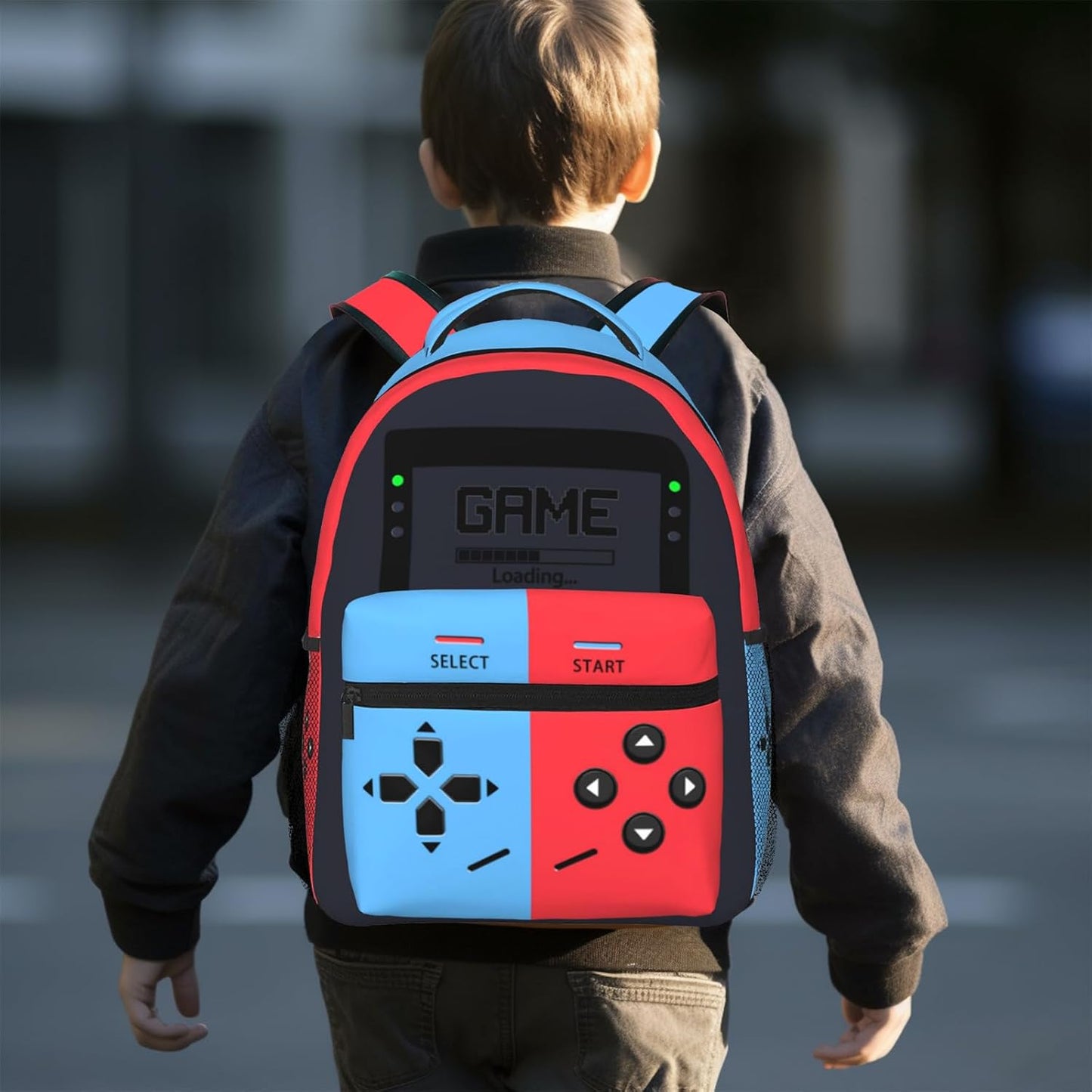 Game Backpack for Boys Gaming Laptop Backpack Game Daypack Travel School Bag Gift for Teens Game Lovers