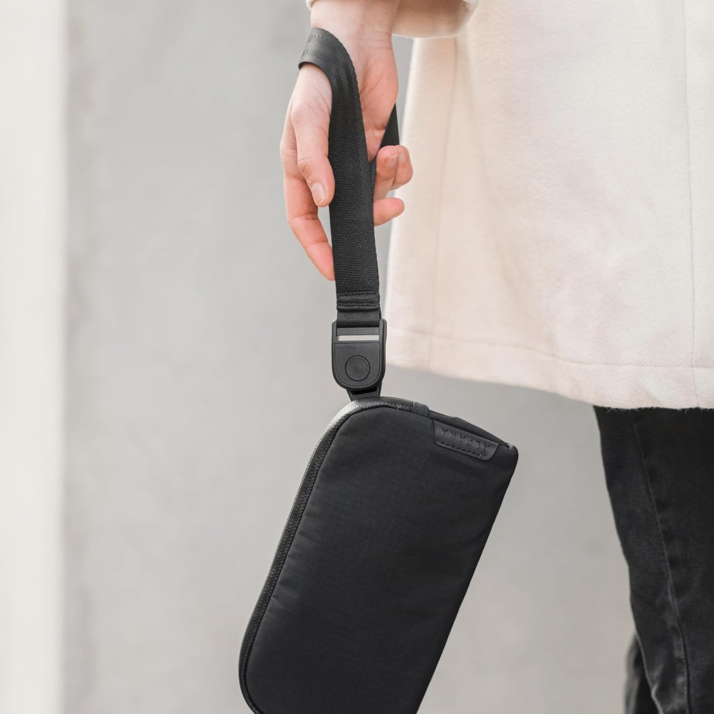 ALPAKA Flight Pouch - Compact Travel Bag (0.3L), Fits Phone and Passport, Travel Purse for Men, YKK Zipper Main Compartment