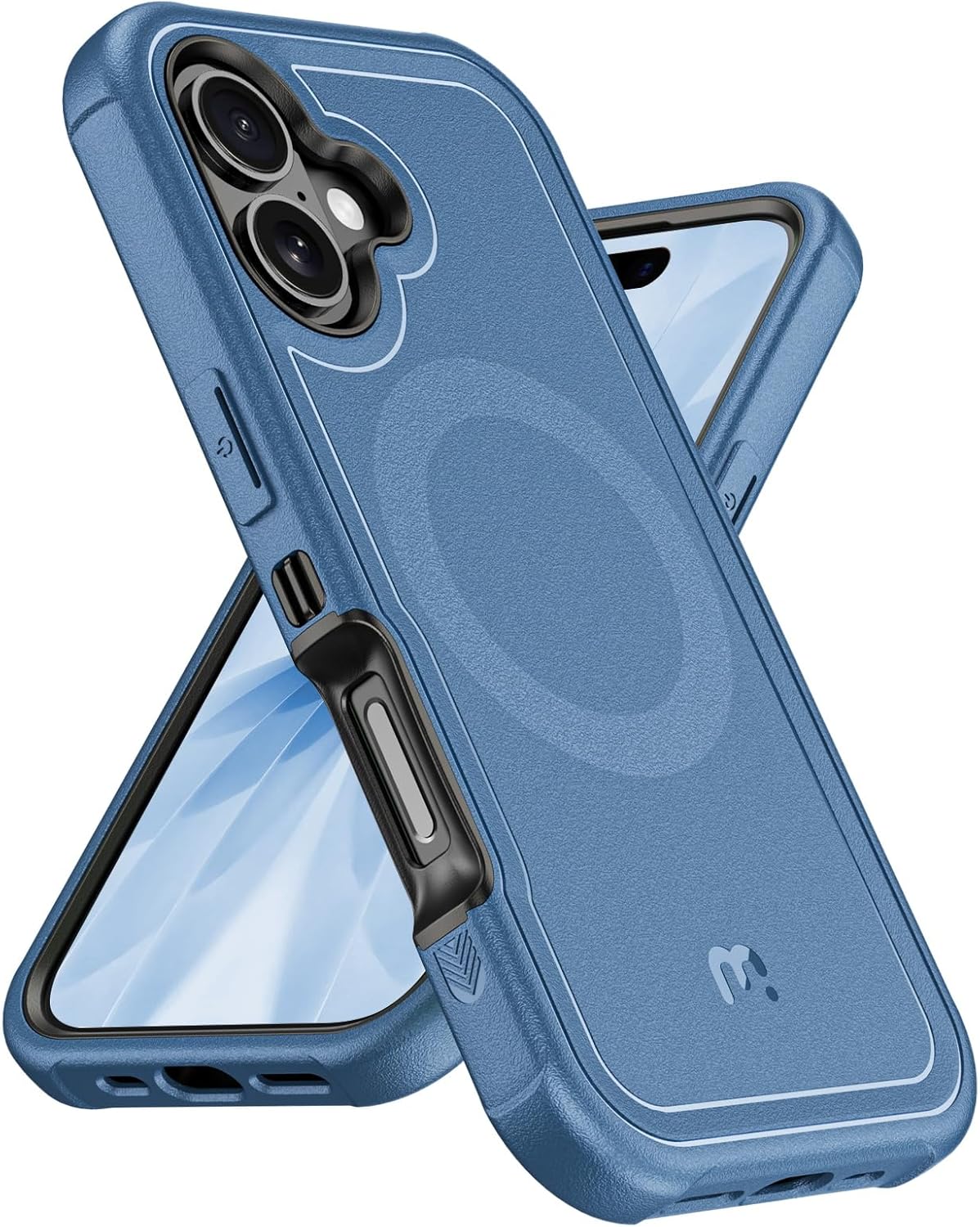 M MYBAT PRO for iPhone 17 Case,Maverick Series Magnetic Phone Case for iPhone 17 Rogue Edition,[Compatible with magsafe],Heavy Duty Protection Rugged Case,Anti-Drop,Shockproof Phone Cover Blue