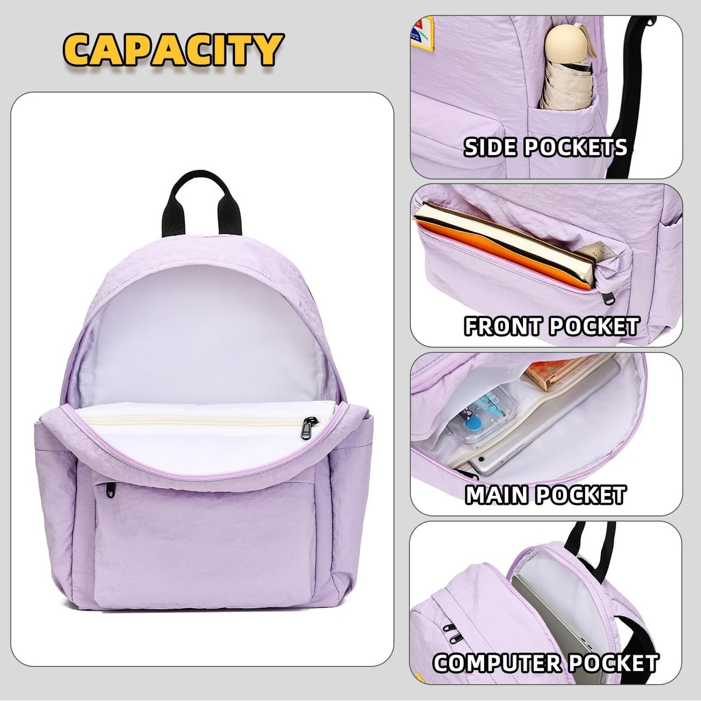 willikiva Kids Backpack for School Boys Girls Teens Toddler Backpack Waterproof Kindergarten Preschool Elementary Bookbag Children Travel Bag(Purple,Medium)