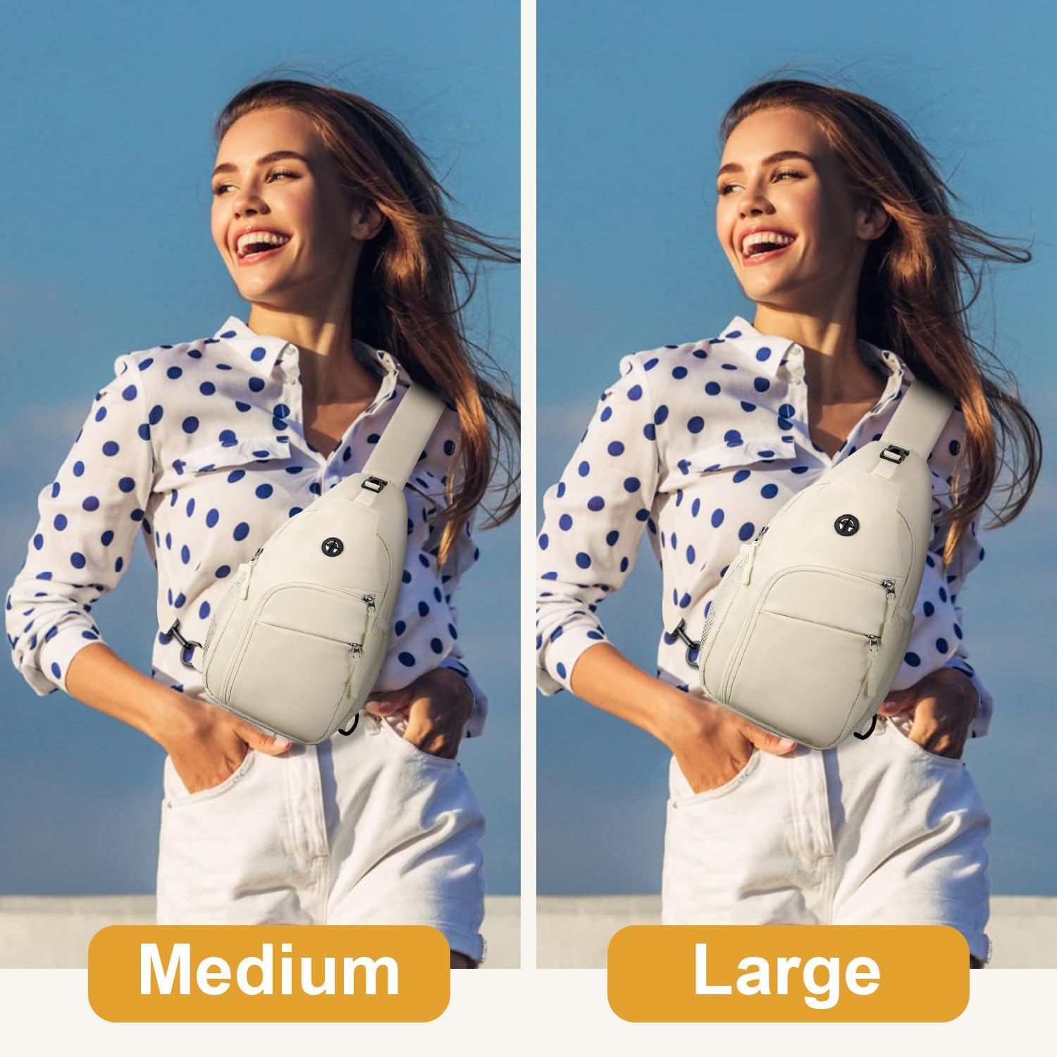 Crossbody Bags for Women Man, Waterproof Sling Bag Backpack Trendy Casual Cross Body Bags with
