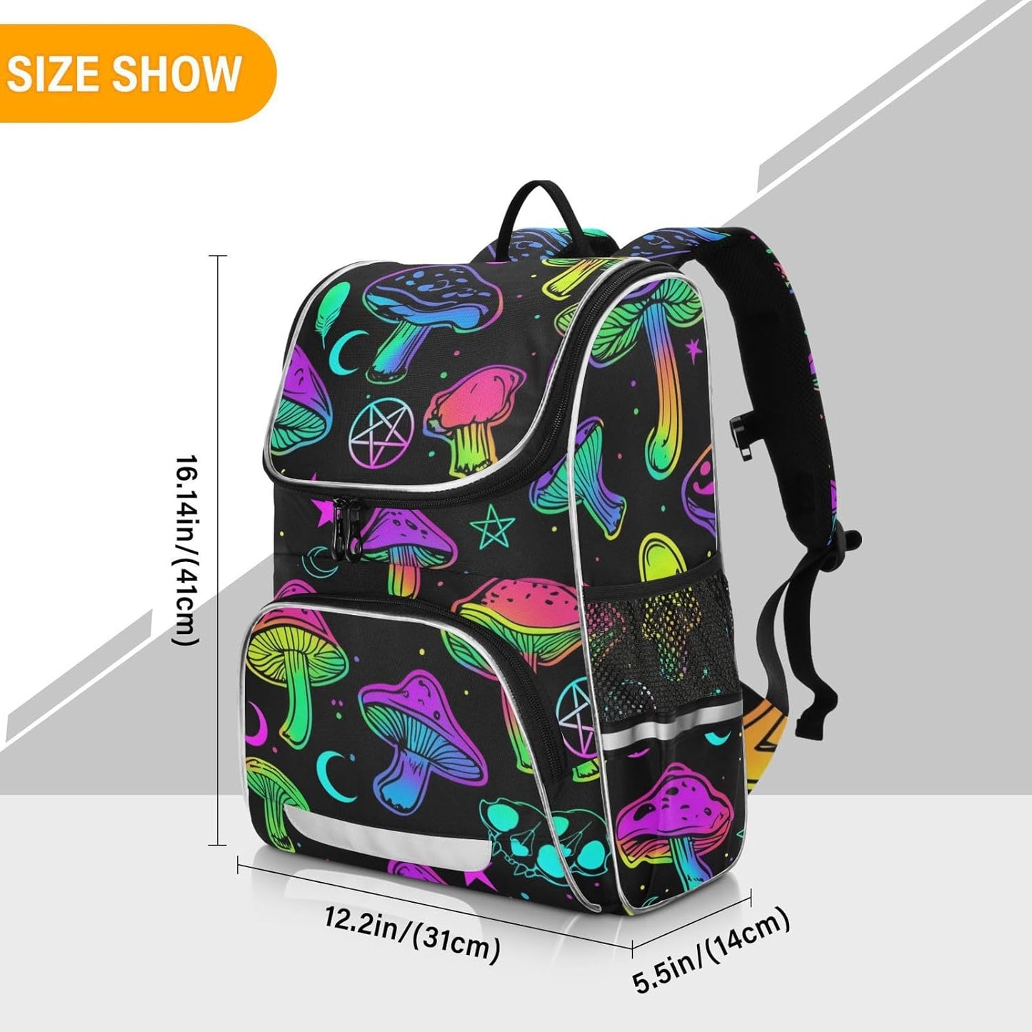 Mushroom Cute Backpack For Girls Kids Backpack Boys Teen School Bag Bookbag Travel Daypacks