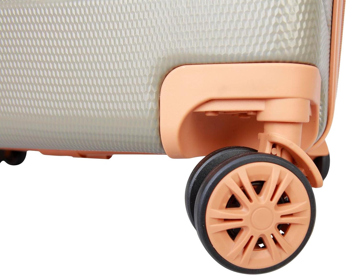 Dockers Hooper Hardside Expandable 8-Wheel Spinner Travel Luggage, Timberwolf, 28-Inch Checked