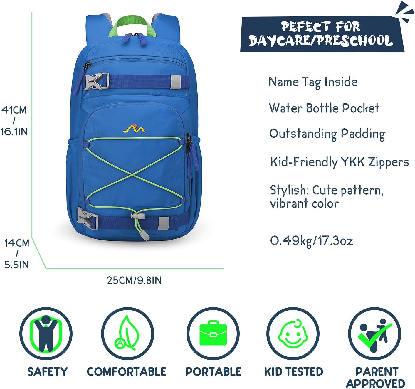 MOUNTAINTOP Kids Backpack for Boys Girls Elementary Kindergarten School Bag Lightweight Children