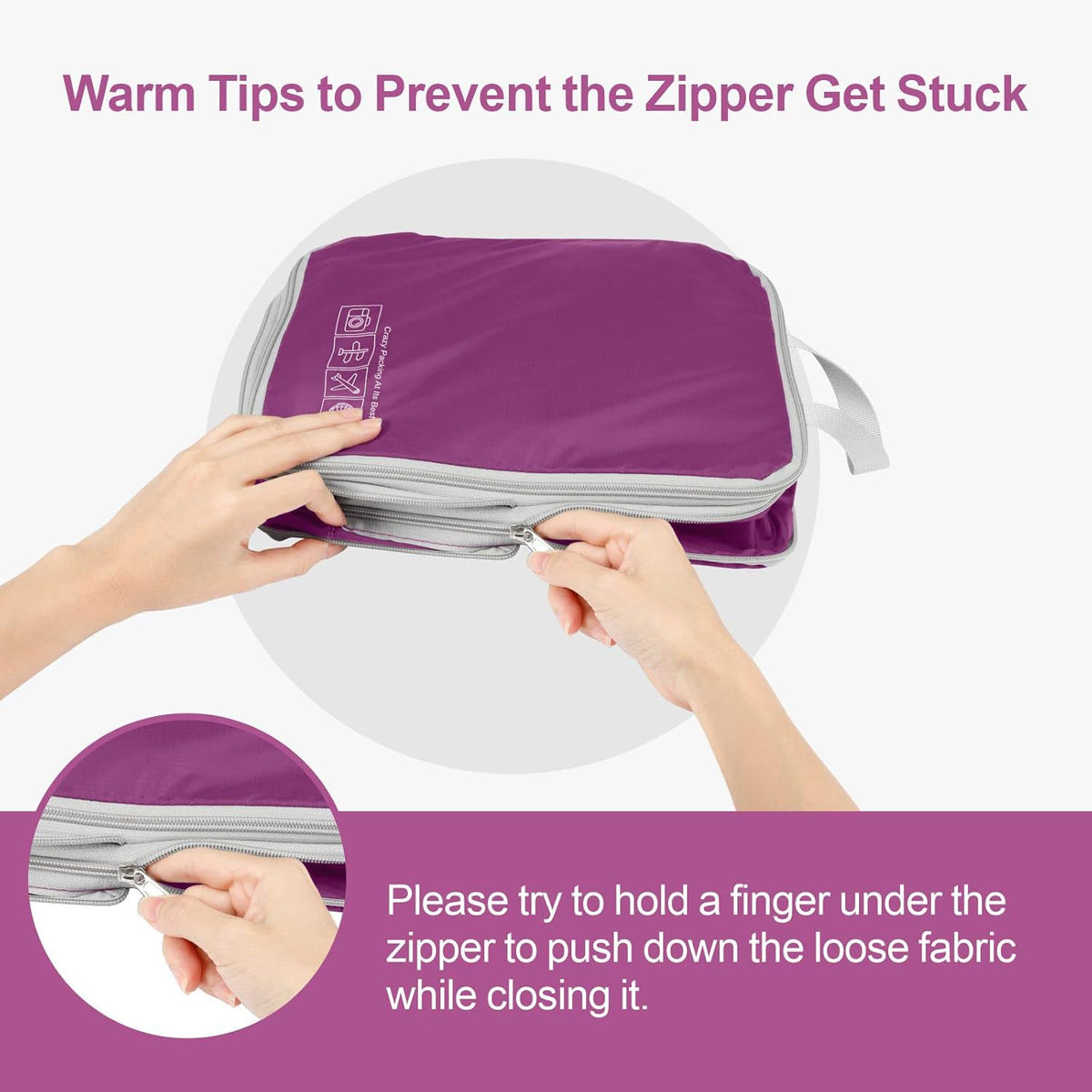 Cambond Compression Packing Cubes for Travel Women - Travel Bags Luggage Organizers Travel