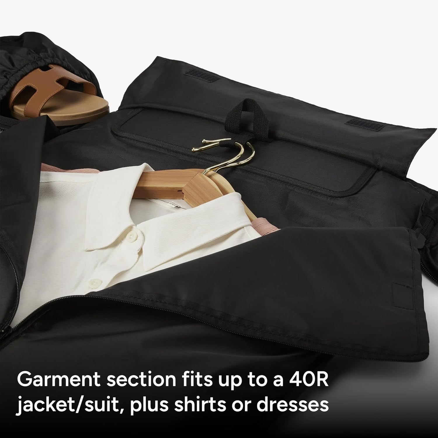 Halfday Convertible 2-in-1 Garment Duffel Weekender Bag 40L | Wrinkle-Free Travel, Hanging Suit